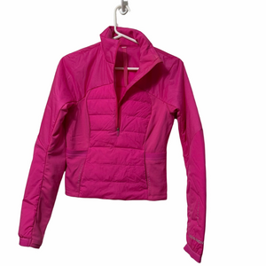 Lululemon down for it all cropped half zip pullover size 4 euc